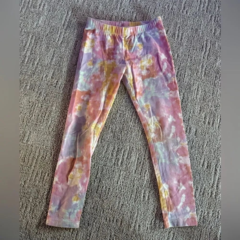 Kids Multicolor Tie-Dye Leggings